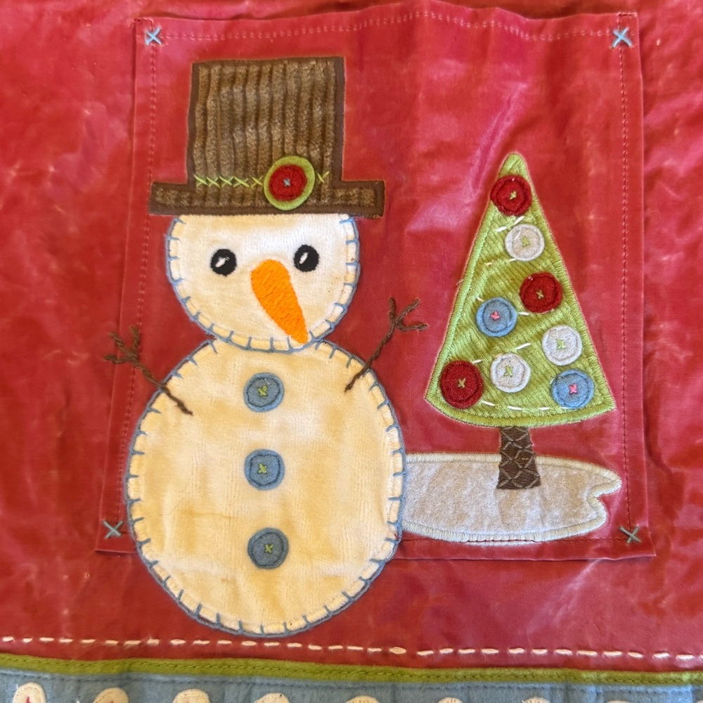Pottery Barn Kids Red Snowman Apron - Picture 7 of 7